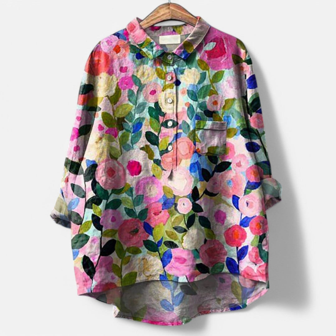 Victoria | Stylish Loose Fit Floral Blouse