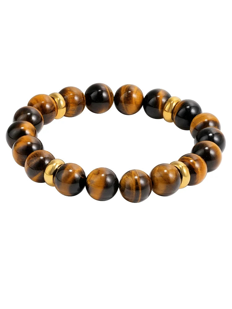 Round Tiger's Eye Bracelet