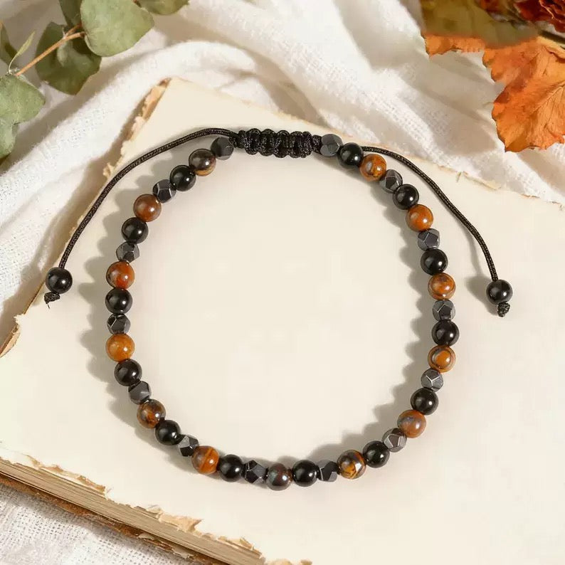 Natural Tiger Eye Stone Chain