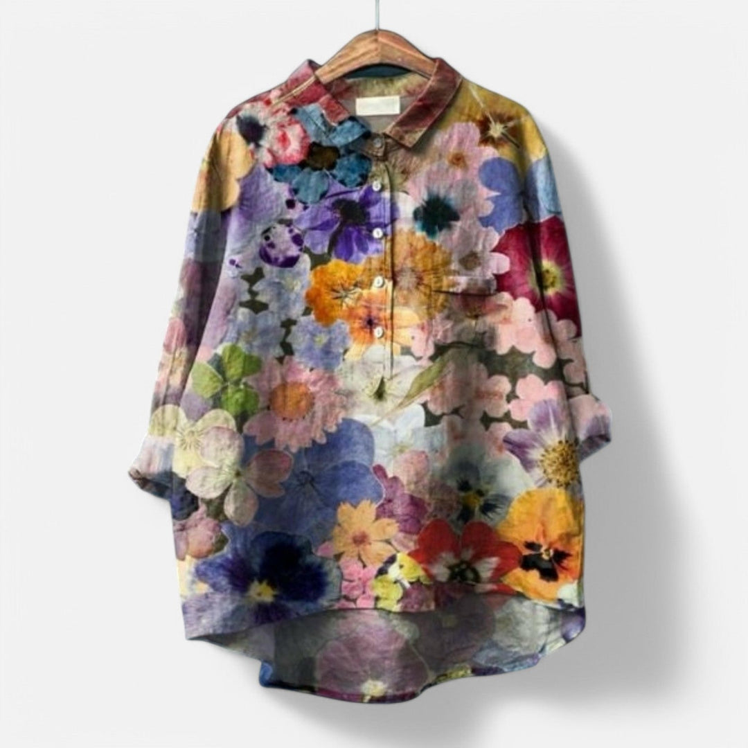 Juliette | Stylish Loose Fit Floral Blouse
