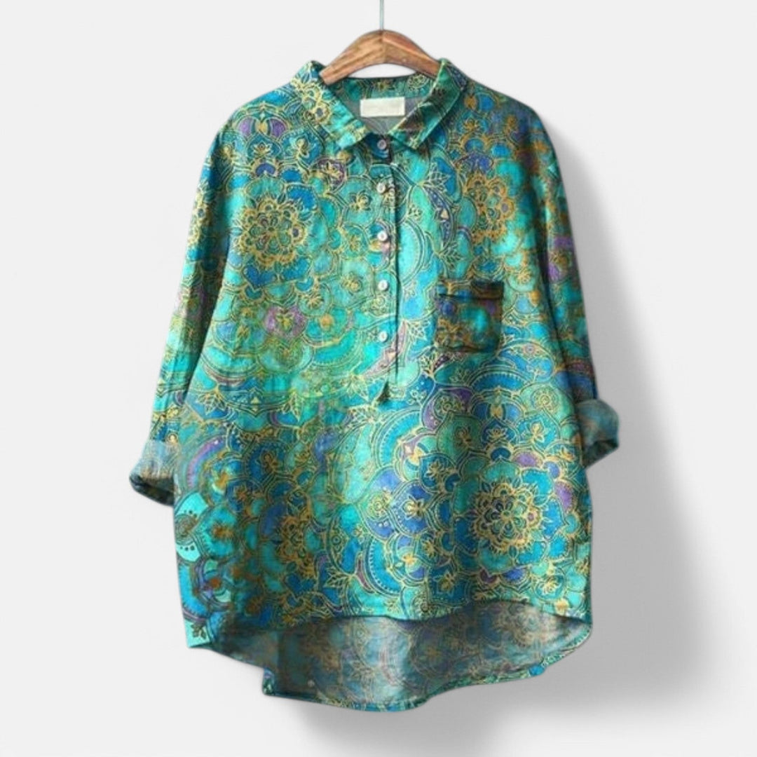 Grace | Stylish Loose Fit Floral Blouse