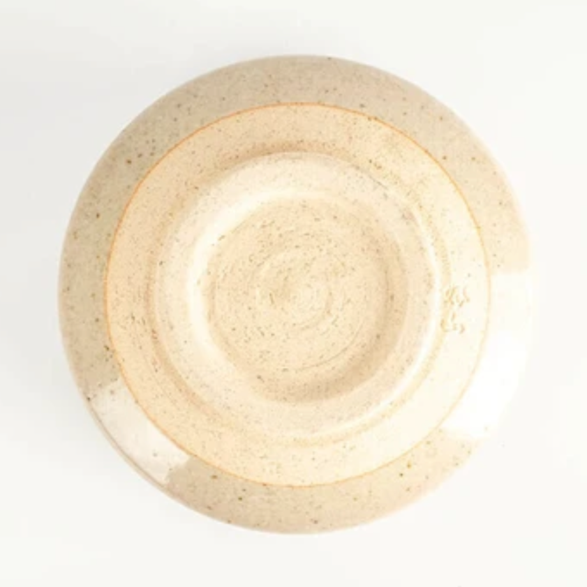 Kohiki Pink White Brush Matcha Bowl