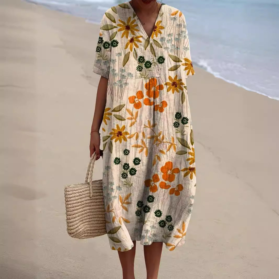 Isabella | Dress with vibrant floral pattern