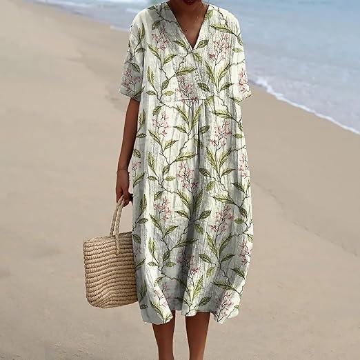 Hazel | Dress with vibrant floral pattern