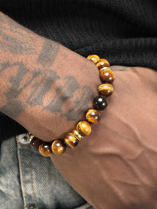 Round Tiger's Eye Bracelet