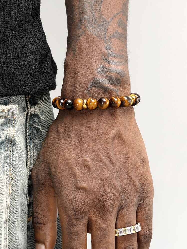 Round Tiger's Eye Bracelet