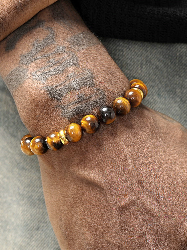 Round Tiger's Eye Bracelet