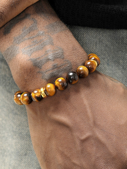 Round Tiger's Eye Bracelet