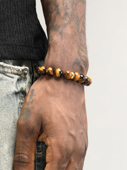 Round Tiger's Eye Bracelet