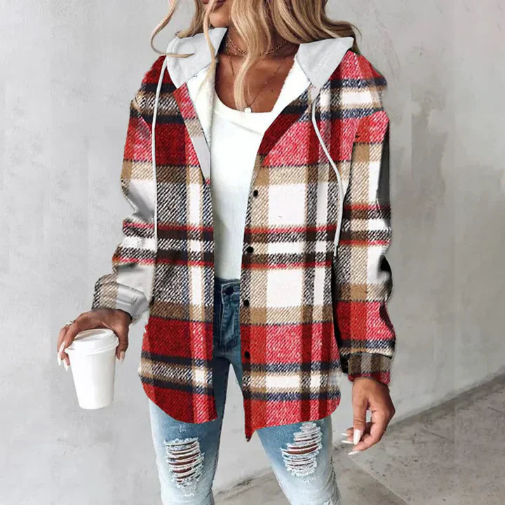Lauren™ | Women's check button placket jacket