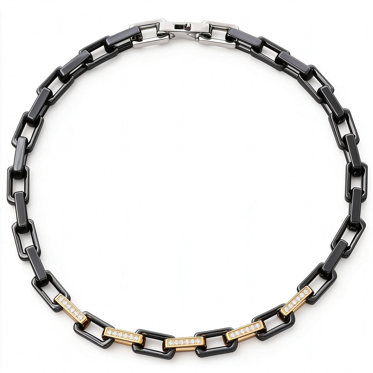 Zircon Square Ceramic Bracelet / Necklace
