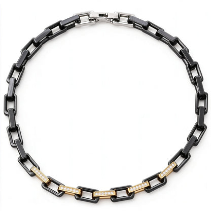 Zircon Square Ceramic Bracelet / Necklace