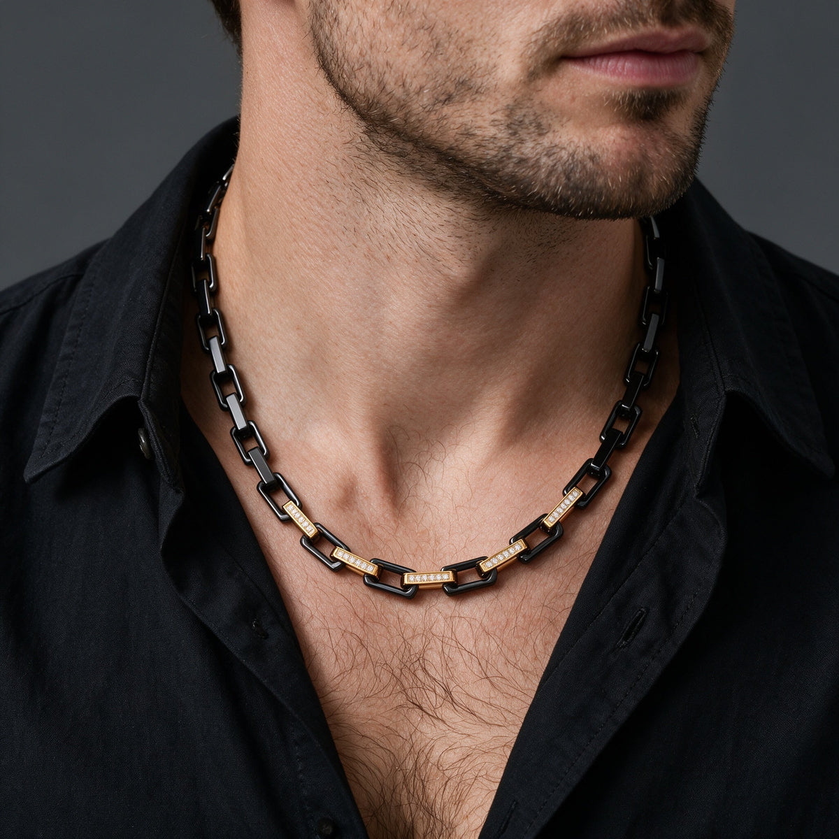 Zircon Square Ceramic Bracelet / Necklace