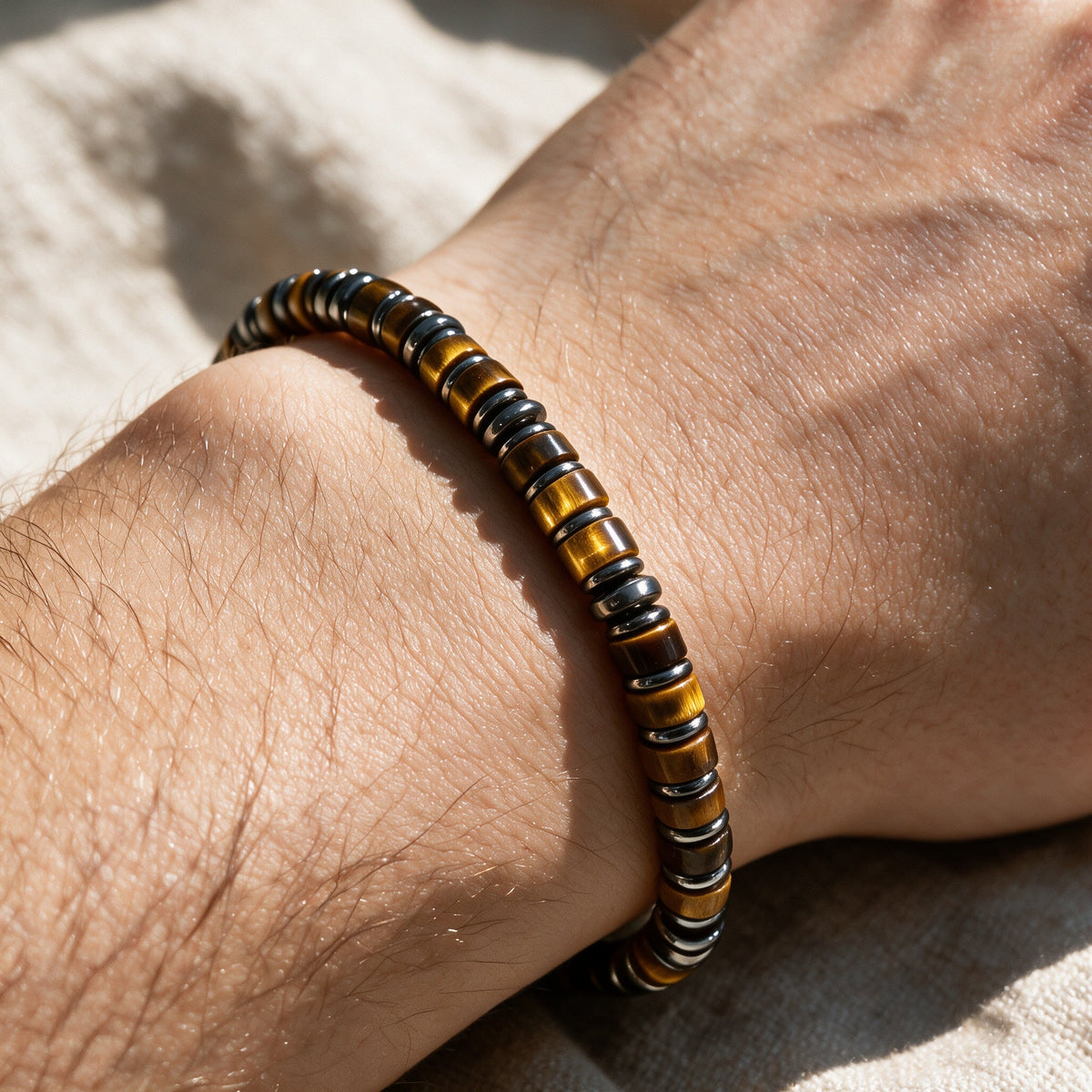 Natural Tiger Eye Stone Chain