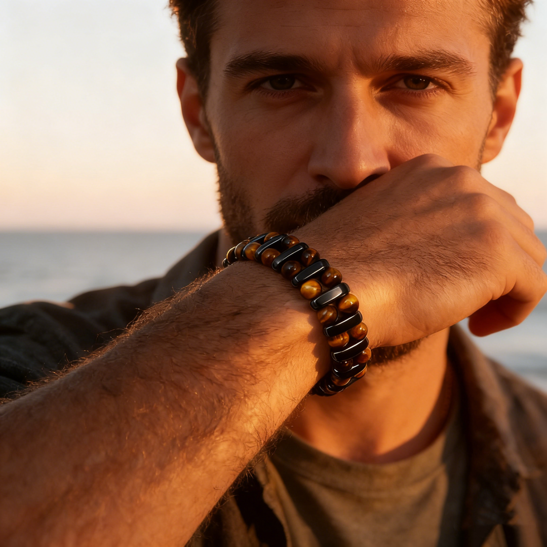 Natural Tiger Eye Stone Chain