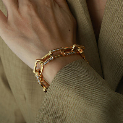 Zircon Square Bracelet