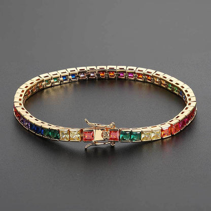 Colored Zirconia Tennis Bracelet