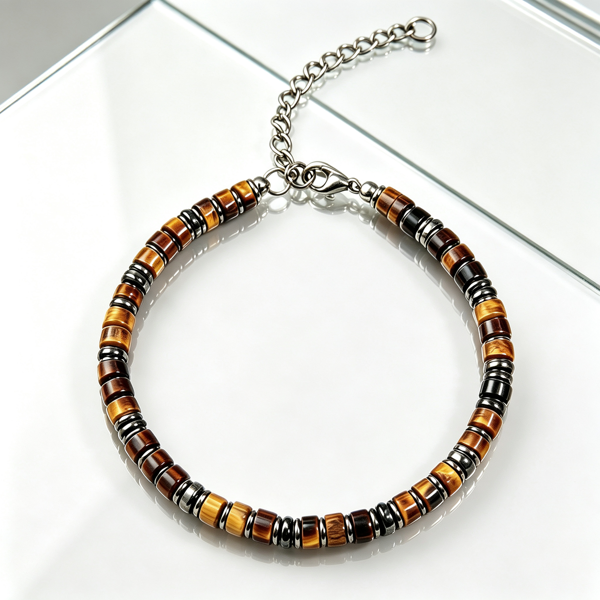 Natural Tiger Eye Stone Chain