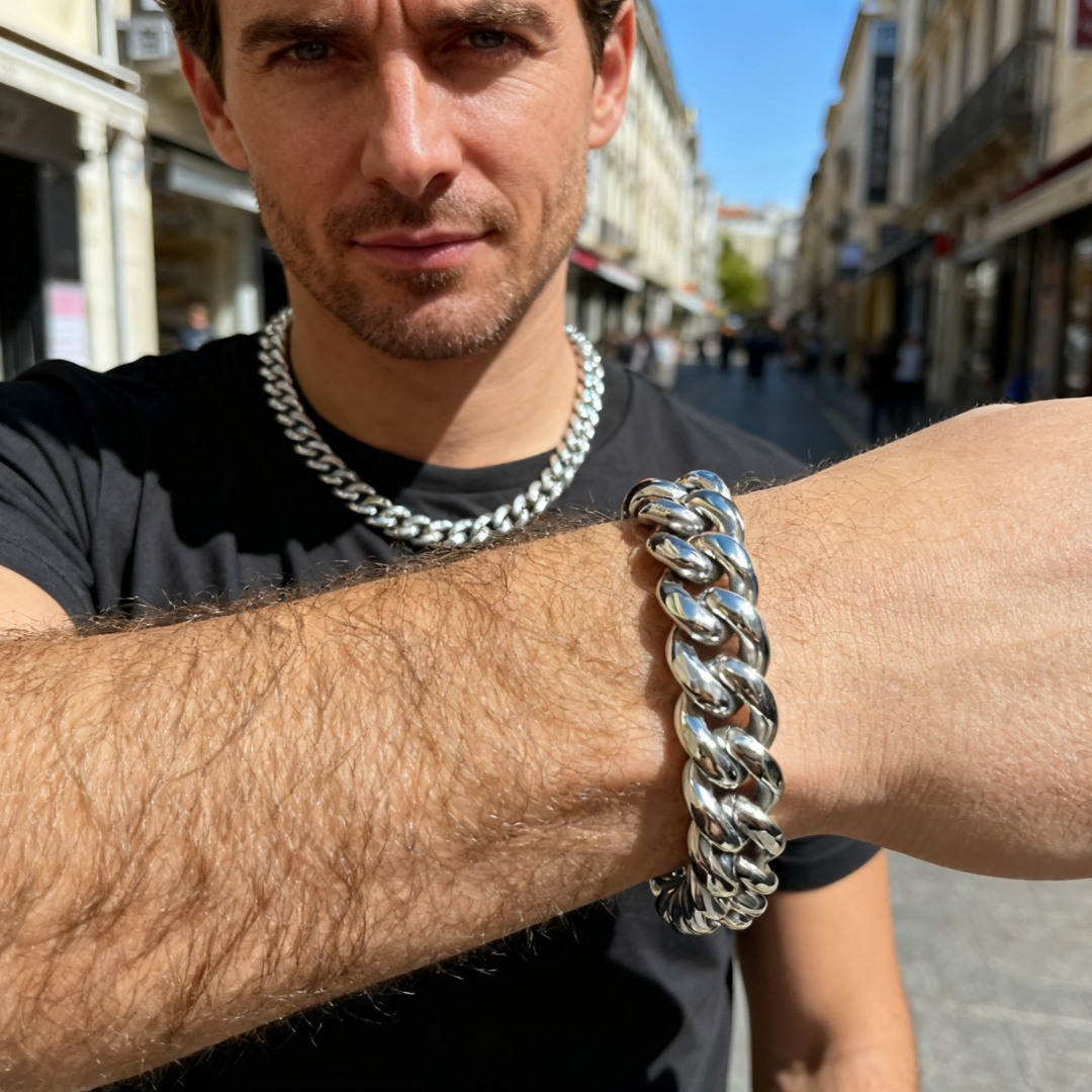 Chunky Cuban bracelet