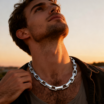 Square Titanium Steel Chain