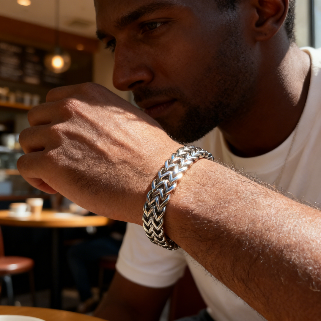 Double Row Foxtail Wheat Chain Bracelet