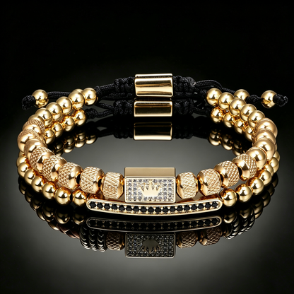 Men 316L Stainless Steel Stackable Beaded Bracelet