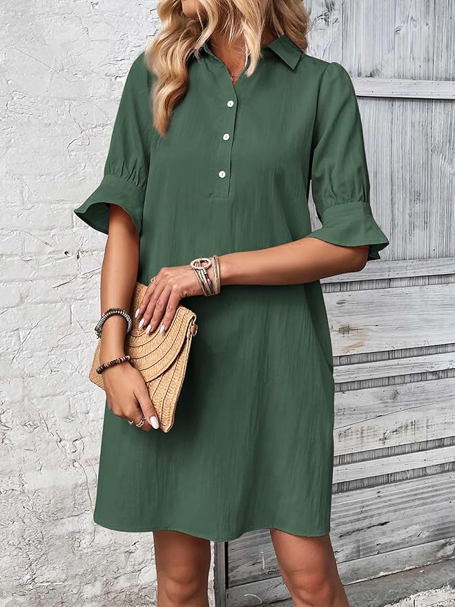 Bella | Elegant Shirt Dress