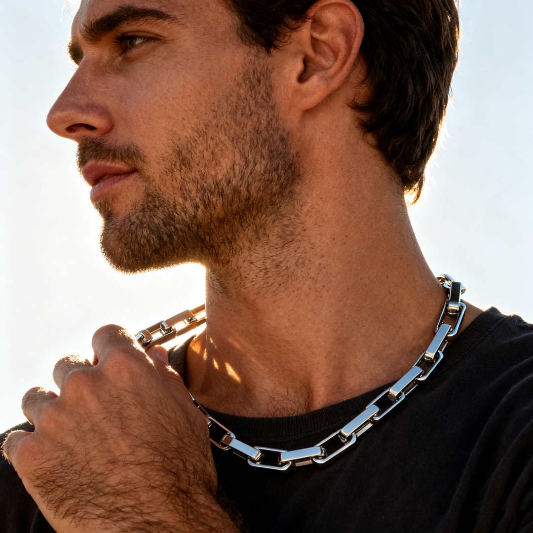 Square Titanium Steel Chain
