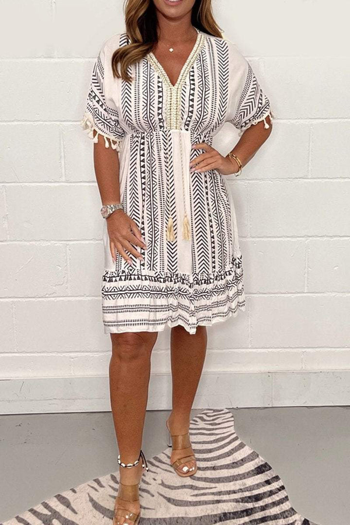 Olivia | Boho-Chic V-Neck Dress