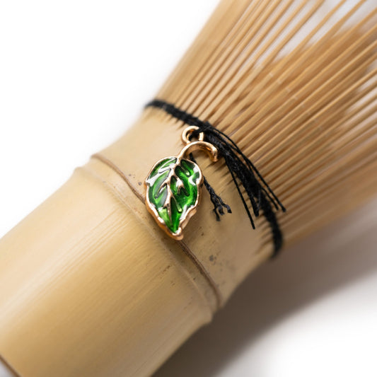 Chasen Matcha Tea Whisk 100 Prong - Green Leaf