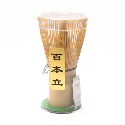 Chasen Matcha Tea Whisk 100 Prong - Green Leaf
