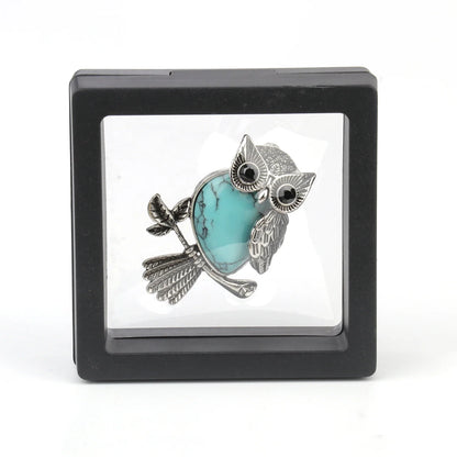 Crystal Owl Wisdom Pendant Necklace