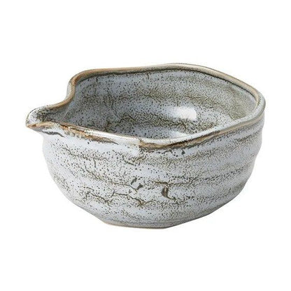 Ichiyama White Yuzu Matcha Bowl w/Spout