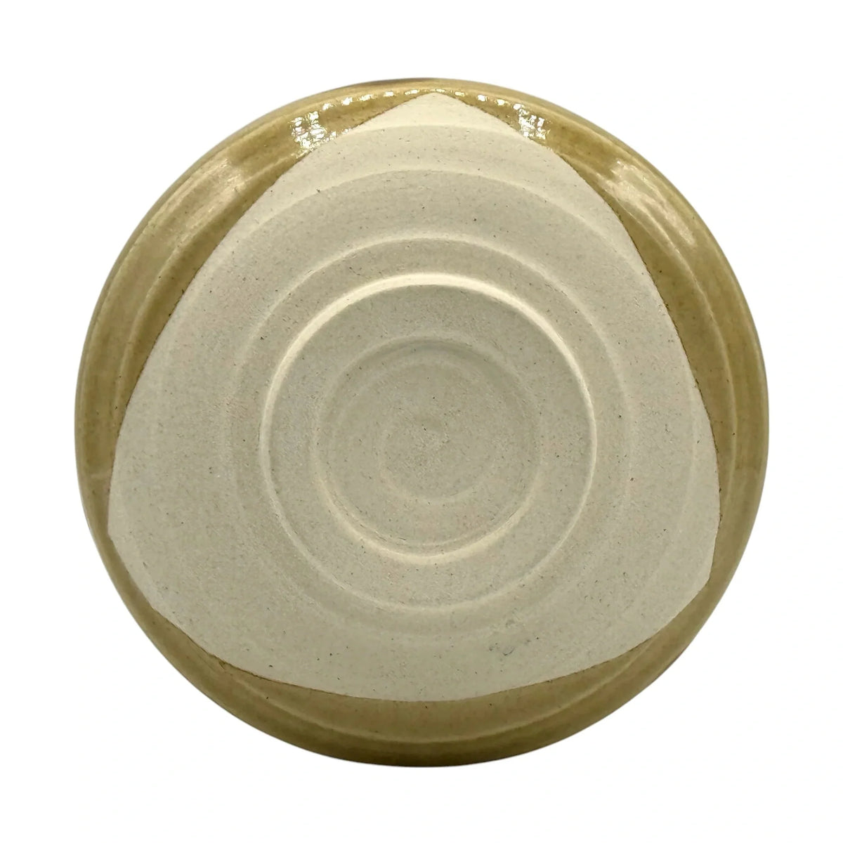 Kizeto Yellow Oribe Floral Matcha Bowl