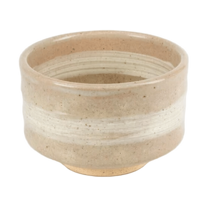 Kohiki Pink White Brush Matcha Bowl
