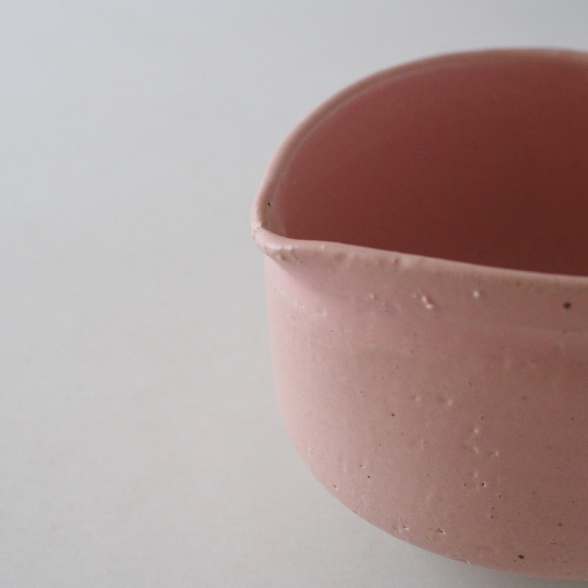 Peach Pink Neri Matcha Bowl with Spout
