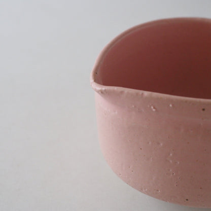 Peach Pink Neri Matcha Bowl with Spout