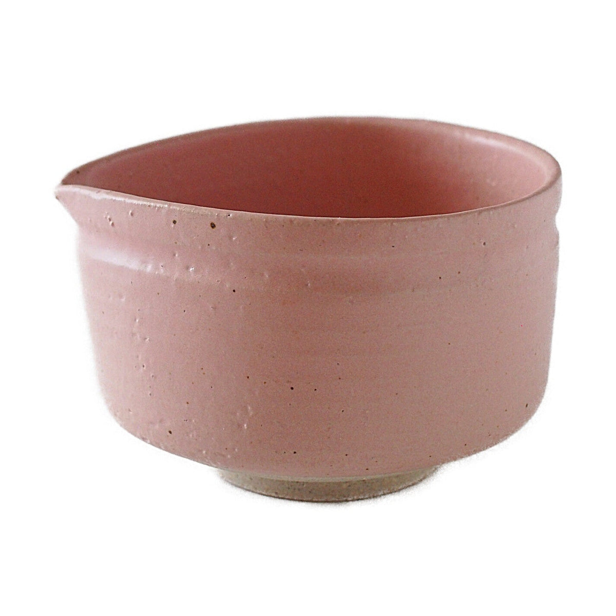 Peach Pink Neri Matcha Bowl with Spout