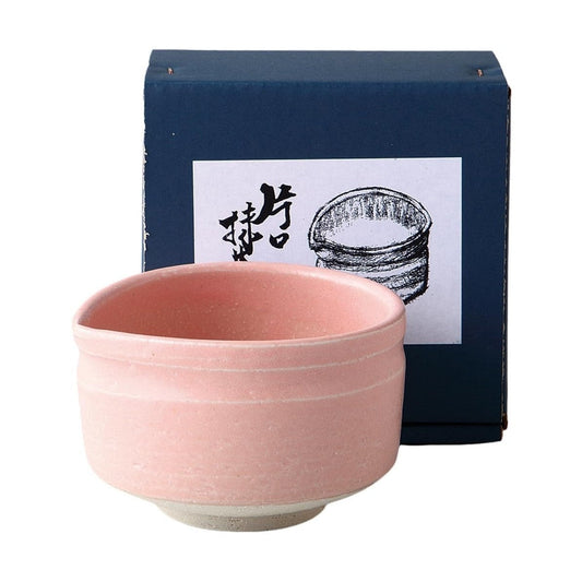 Peach Pink Neri Matcha Bowl with Spout