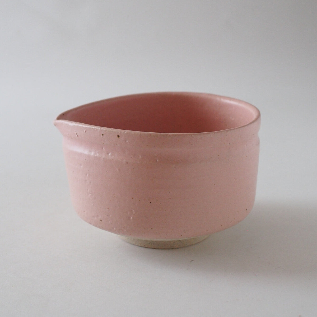 Peach Pink Neri Matcha Bowl with Spout
