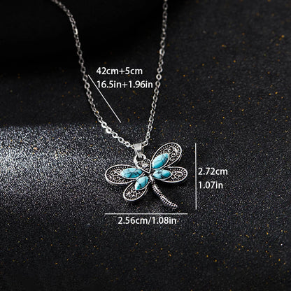 Dragonfly Dreams Silver Pendant Necklace