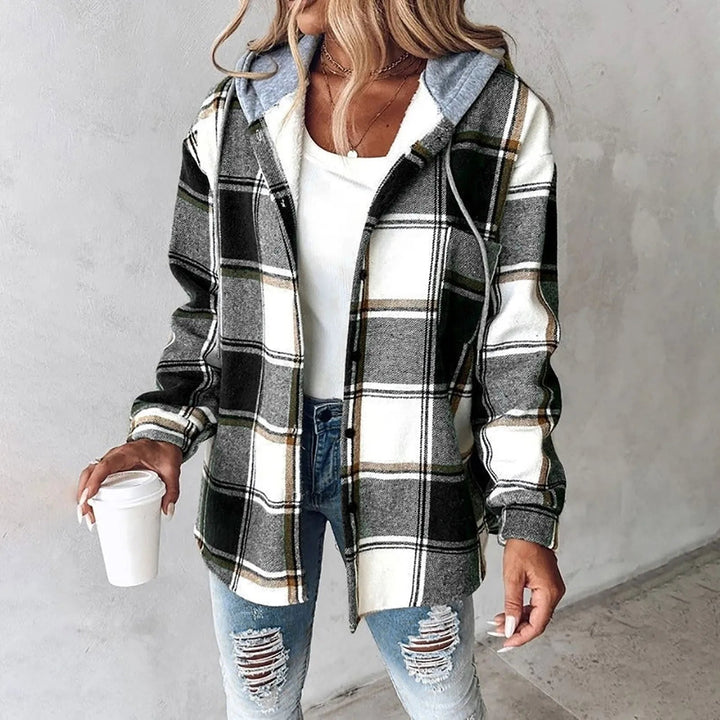 Lauren™ | Women's check button placket jacket