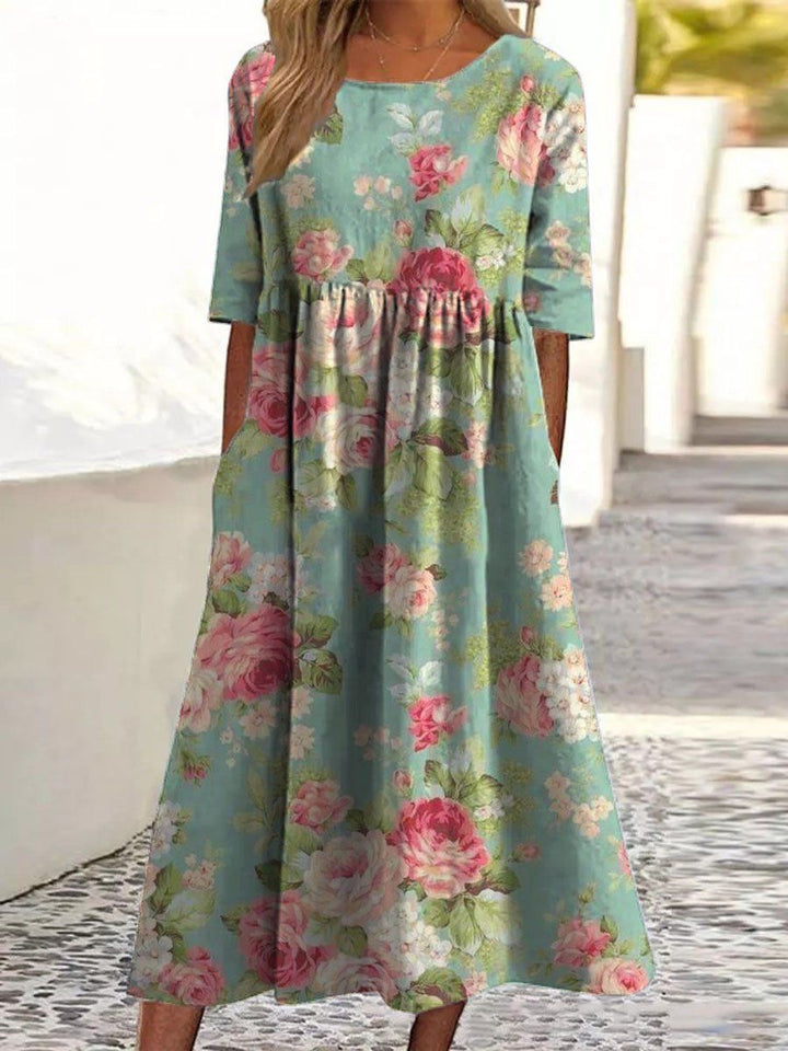 Wendy | Embroidered Relaxed Midi Dress