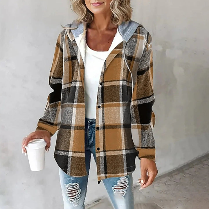 Lauren™ | Women's check button placket jacket