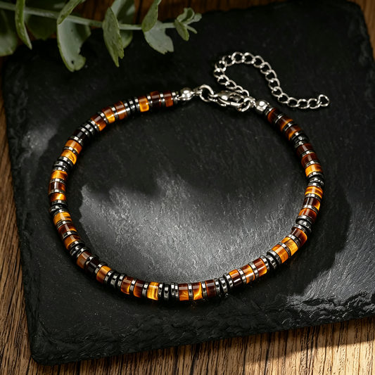 Natural Tiger Eye Stone Chain