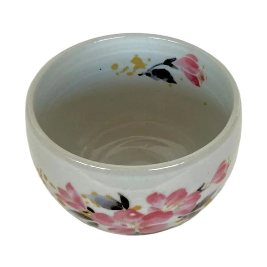 Tsutsuji Azalea Round Matcha Bowl