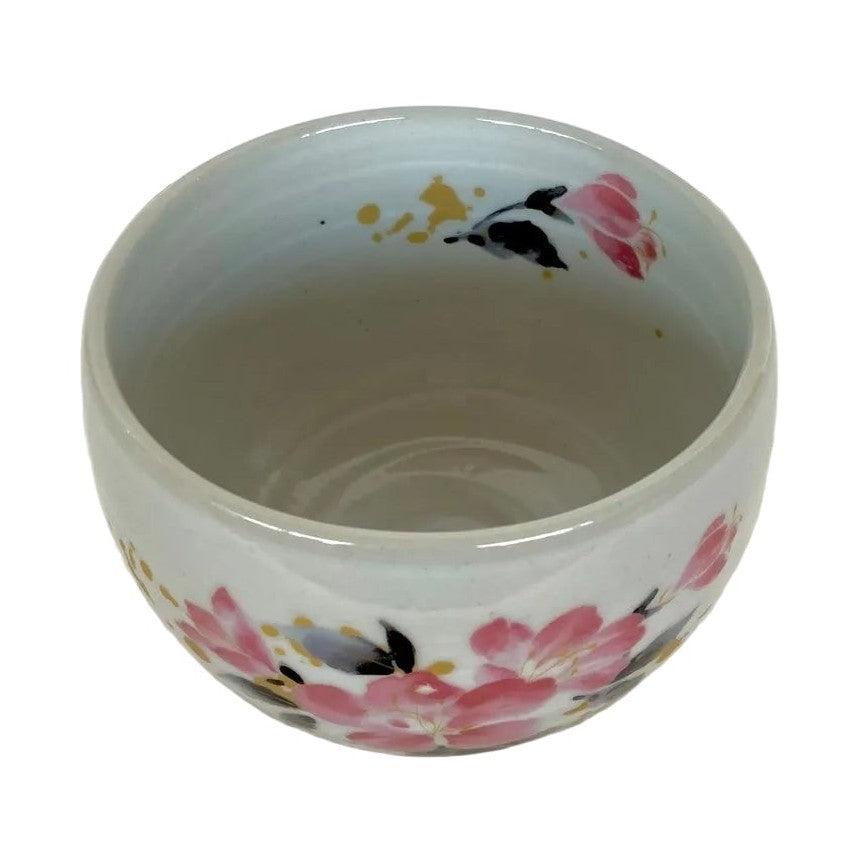 Tsutsuji Azalea Round Matcha Bowl