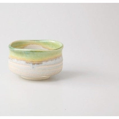 Warabai Green Glaze Matcha Bowl
