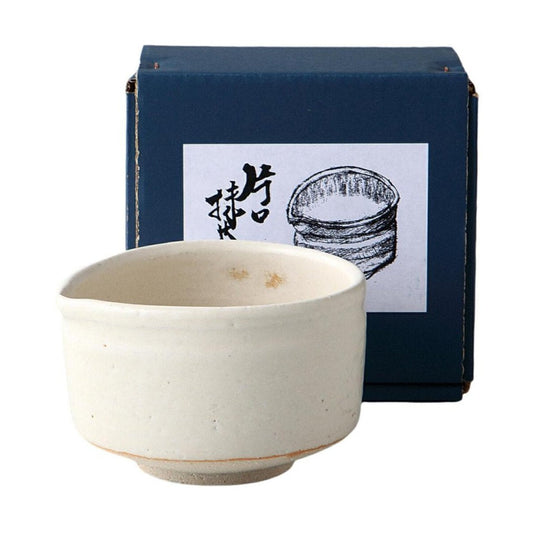 White Neri Matcha Bowl with Spout