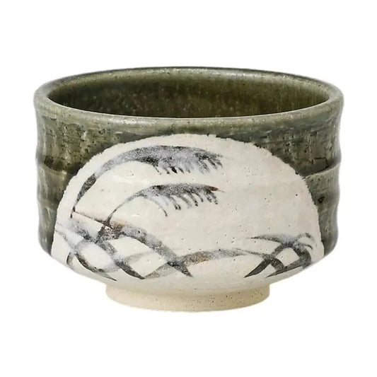 Yamaki Oribe Ash Matcha Bowl